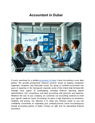 Accountant in Dubai