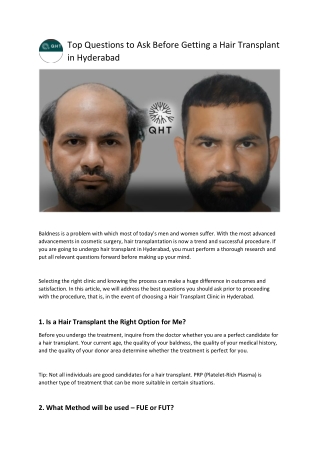Top Questions to Ask Before Getting a Hair Transplant in Hyderabad (1)