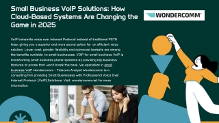 Small Business VoIP Solutions How Cloud-Based Systems Are Changing the Game in 2025