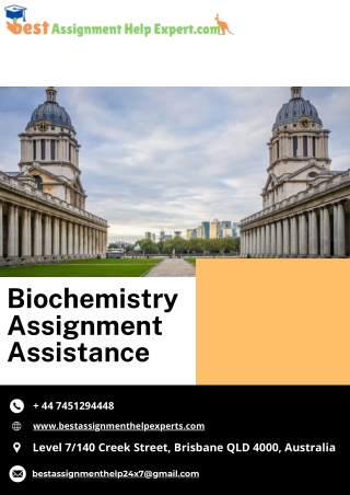 Biochemistry Assignment Assistance
