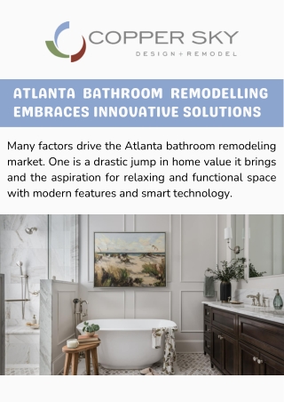 Atlanta Bathroom Remodelling Embraces Innovative Solutions