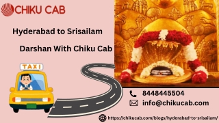 Hyderabad to Srisailam