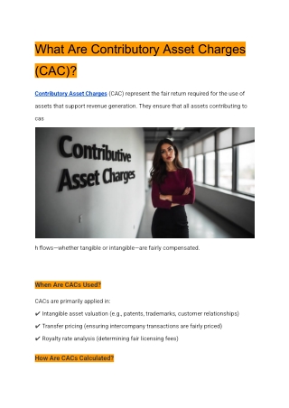 Which Brand Valuation Methods Include a Contributory Asset Charge_ A Deep Dive