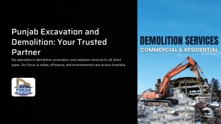 Expert Demolition Services | Punjab Excavation and Demolition – Your Trusted Par