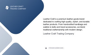 leather craft-leather products pdf