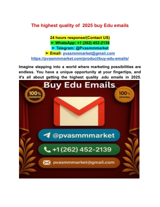 The highest quality of  2025 buy Edu emails (1)