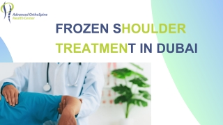 frozen shoulder treatment dubai