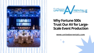 Fortune 500 AV & Event Production | United AV Rentals