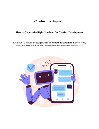 How to Choose the Right Platform for Chatbot Development