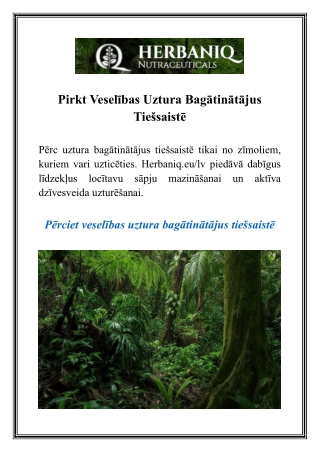 Pirkt Veselības Uztura Bagātinātājus Tiešsaistē