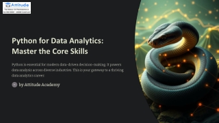 Python for Data Analytics:  Master the Core Skills