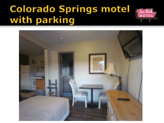 Colorado Springs motel with parking