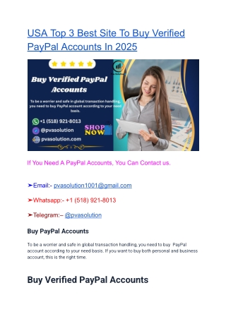 Buy Verified PayPal Accounts