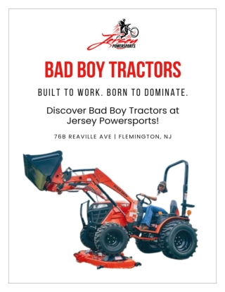 Bad Boy Tractors for Sale – Power, Performance & Value