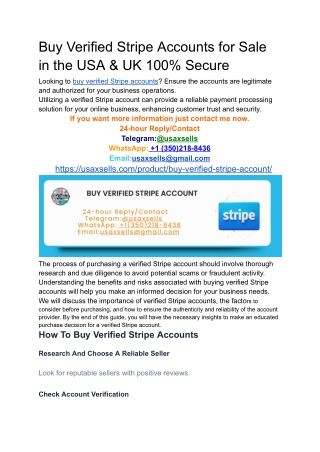 Buy Verified Stripe Accounts for Sale in the USA & UK 100_ Secure