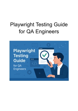 Playwright Testing Guide for QA Engineers
