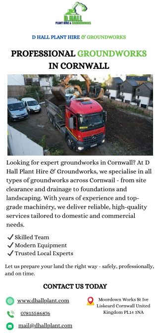 D HALL PLANT HIRE & GROUNDWORKS - PROFESSIONAL GROUNDWORKS IN CORNWALL (1)