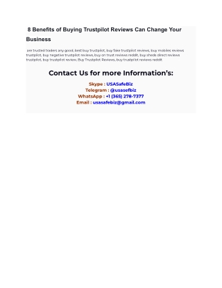 Buy Trustpilot Reviews - 100% Best Verified Active Reviews