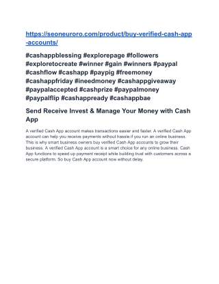 Send Receive Invest & Manage Your Money with Cash App