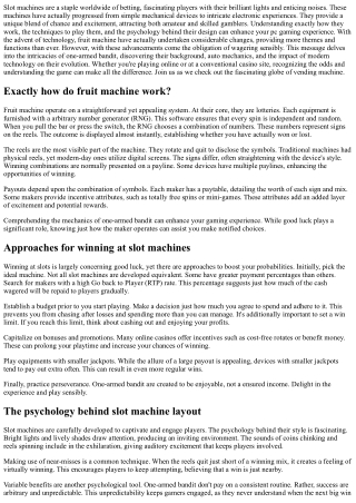 Internet Slots -  Discovering the Thrills and Strategies of  Online Pokis Machin