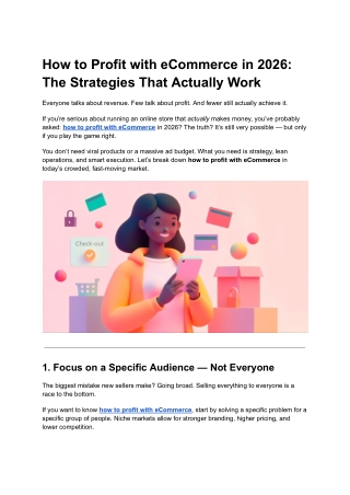 How to Profit with eCommerce in 2026 - The Strategies That Actually Work