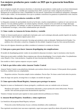 Los mejores productos para vender en 2025 que te generarán beneficios asegurados