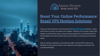 Boost Your Online Performance with Reliable Brazil VPS Hosting Solutions