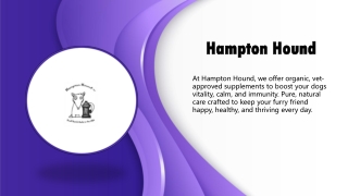 Organic Dog Supplements