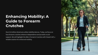 Able 2 Forearm Crutches with Closed Cuff – Lightweight & Adjustable