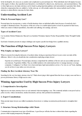 "High Success Price Injury Lawyers And Their Winning Techniques.