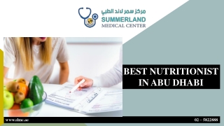 BEST NUTRITIONIST IN ABU DHABI