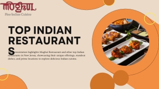 Top Indian Restaurants  in NJ