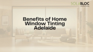 Benefits of Home Window Tinting Adelaide
