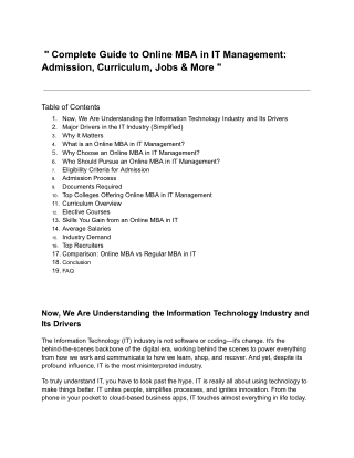_ Complete Guide to Online MBA in IT Management_ Admission, Curriculum, Jobs & More _.docx