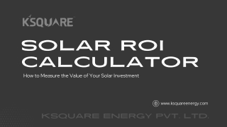 Solar ROI Calculator