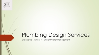 Plumbing Design Services - SR Consultants