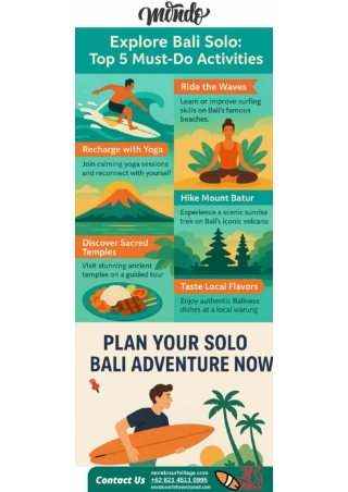 5 Things to do in Bali alone