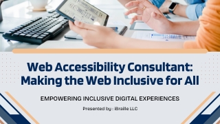Trusted Web Accessibility Consultant for Accessible User Experiences