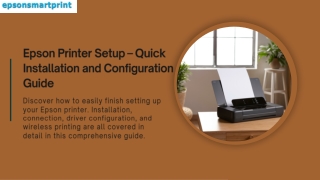 Epson Printer Setup – Quick Installation and Configuration Guide