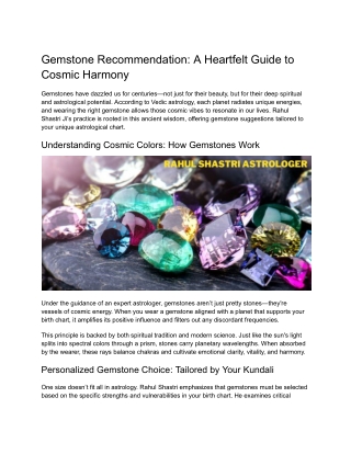 Gemstone Recommendation_ A Heartfelt Guide to Cosmic Harmony