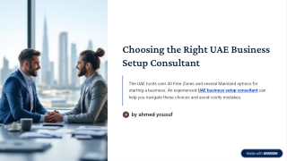 Avoiding Common Mistakes with UAE Business Setup Consultants