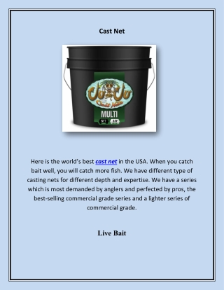 Casting Net, livebait.com