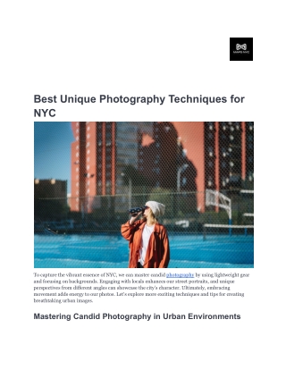 Best Unique Photography Techniques for NYC-Mapsstudio