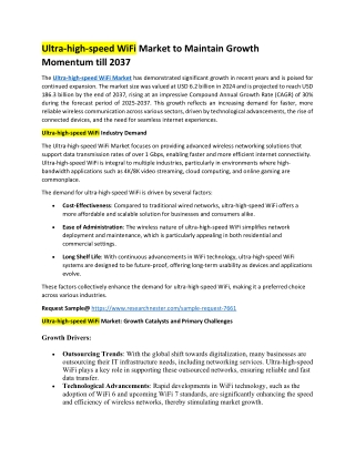Ultra-high-speed WiFi Market