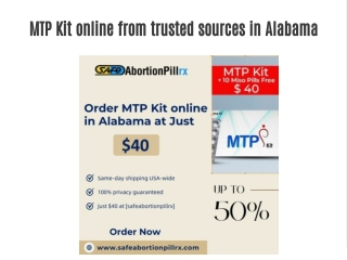 MTP Kit online from trusted sources in Alabama