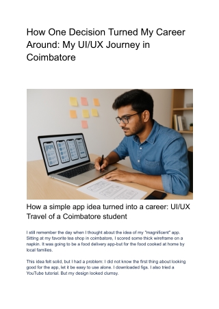 How One Decision Turned My Career Around_ My UI_UX Journey in Coimbatore