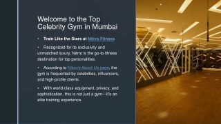 Welcome to the Top Celebrity Gym in Mumbai