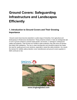 Ground Covers_ Safeguarding Infrastructure and Landscapes Efficiently