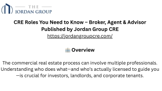 CRE Roles You Need to Know – Broker, Agent & Advisor