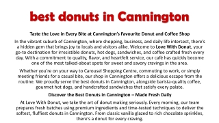 best donuts in Cannington